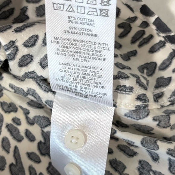 UNTUCKit Mia Leopard Print Button Up Shirt Women’s Sz 4 Business Preppy Mobwife - Picture 7 of 7